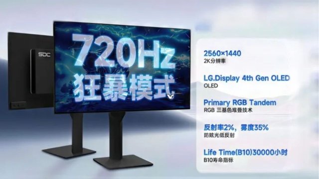 Ne yaptın sen SDC? 720Hz OLED Oyun Monitörü Tanıtıldı