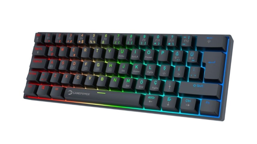 Siyah Renkli GamePower Lyra RGB 60M Mekanik Klavye İncelemesi (Alınır Mı)