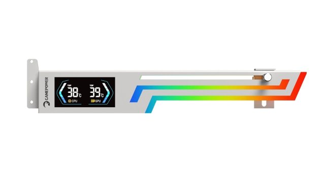 Beyaz Renkli Gamepower Heatsync ARGB LCD Ekran Kartı Tutucu İncelemesi