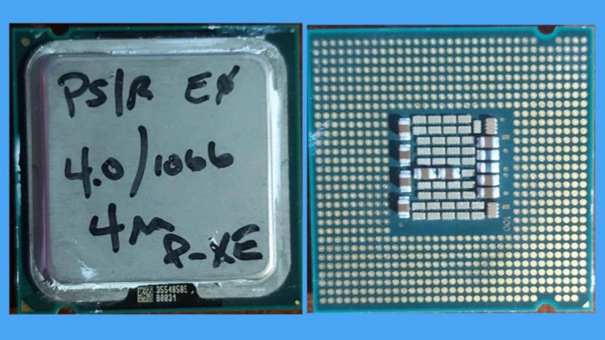 Koleksiyonluk Intel Pentium 4 işlemci görüntülendi