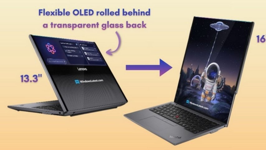 Lenovo, dikey ekranlı ThinkPad Rollable XD Concept notebooklarını tanıtıyor