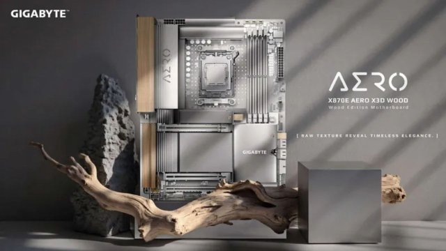 Gigabyte, Ahşap Kaplamalı X870E Aero X3D Anakartı Duyurdu