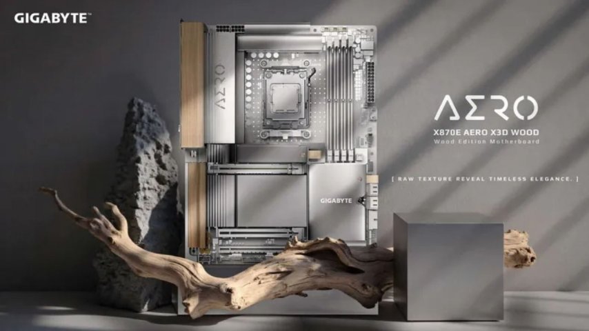 Gigabyte, Ahşap Kaplamalı X870E Aero X3D Anakartı Duyurdu