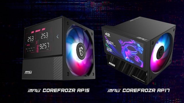 MSI, çıkarılabilir LCD ekranlı MPG CoreFrozr AP15 ve AP17 soğutucularını tanıttı