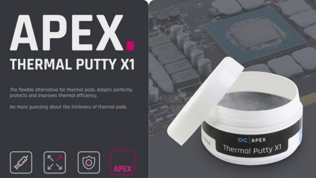 Alphacool, Apex Thermal Putty X1 Sıvı Termal Pedlerini Tanıttı