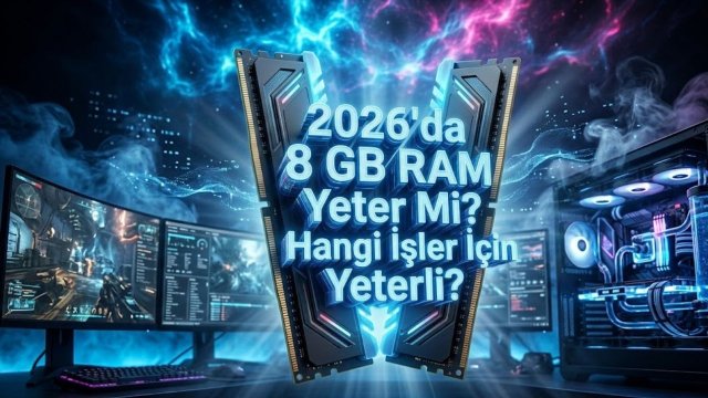 2026'da 8 GB RAM Yeter Mi? Hangi İşler İçin Yeterli?