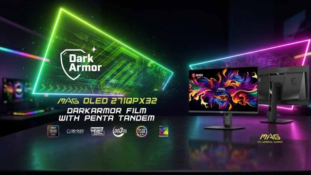 MSI, 1440p ve 320Hz çözünürlüğe sahip QD-OLED MAG OLED 271QPX32 oyun monitörünü tanıttı