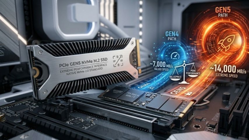 PCIe Gen5 NVMe SSD Alınır Mı? Gen4 ile Gerçek Fark