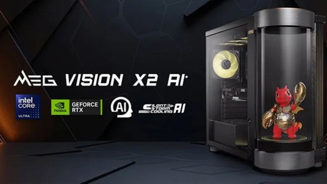 MSI, Holografik Ekranlı MEG Vision X2 AI+ Oyun Masaüstü Bilgisayarını Duyurdu