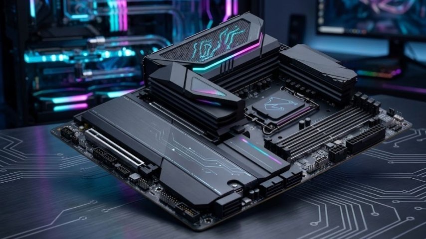 Gigabyte, yeni Intel Core Ultra işlemciler için LGA 1954 soketli bir anakart gösterdi