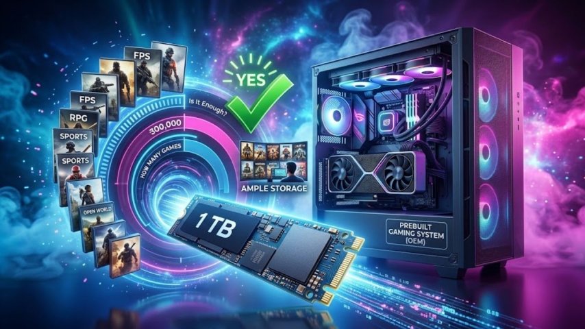1 TB SSD OEM Paketleri Yeterli Mi? Kaç Oyun Sığar?