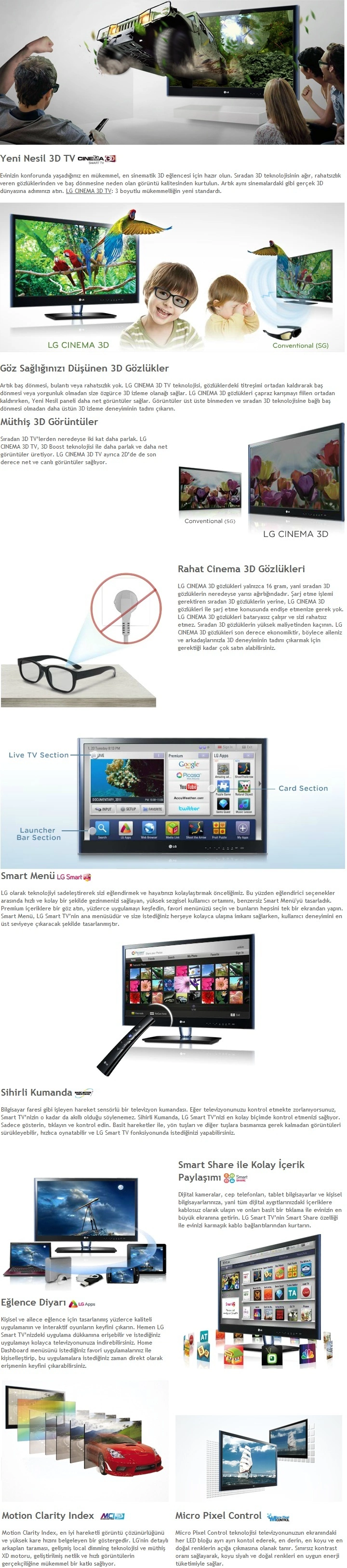 LG 47LW659S 3D Led Tv