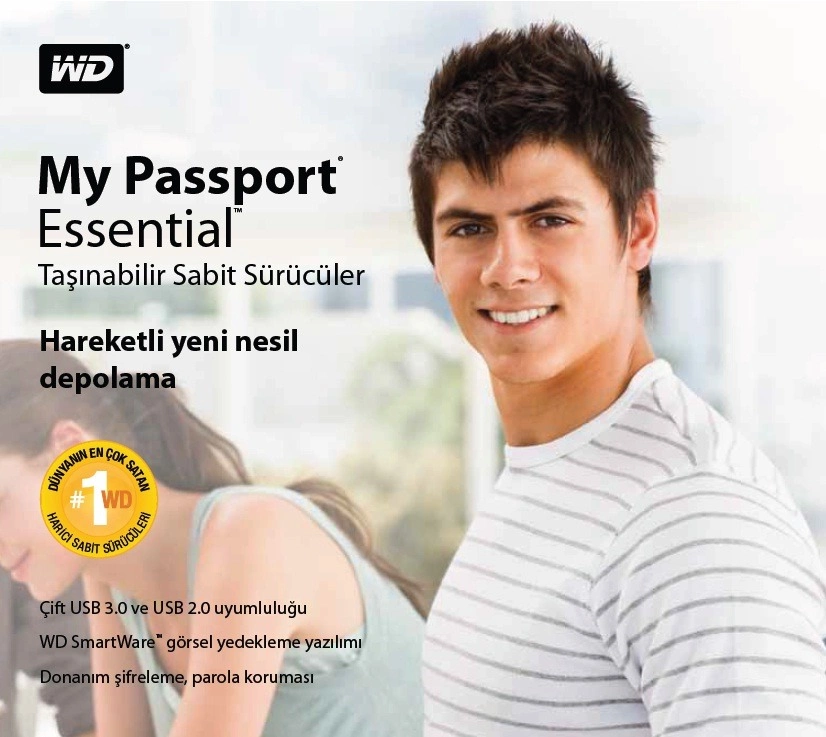500 GB (2.5) USB3.0 WES.DIG.MY PASSPORT ESS. GUMUS