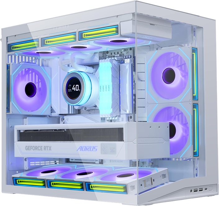 Lian Li O11 Dynamic Mini V2 Beyaz Mid Tower ATX Kasa (G99.O11DMIV2W.00)