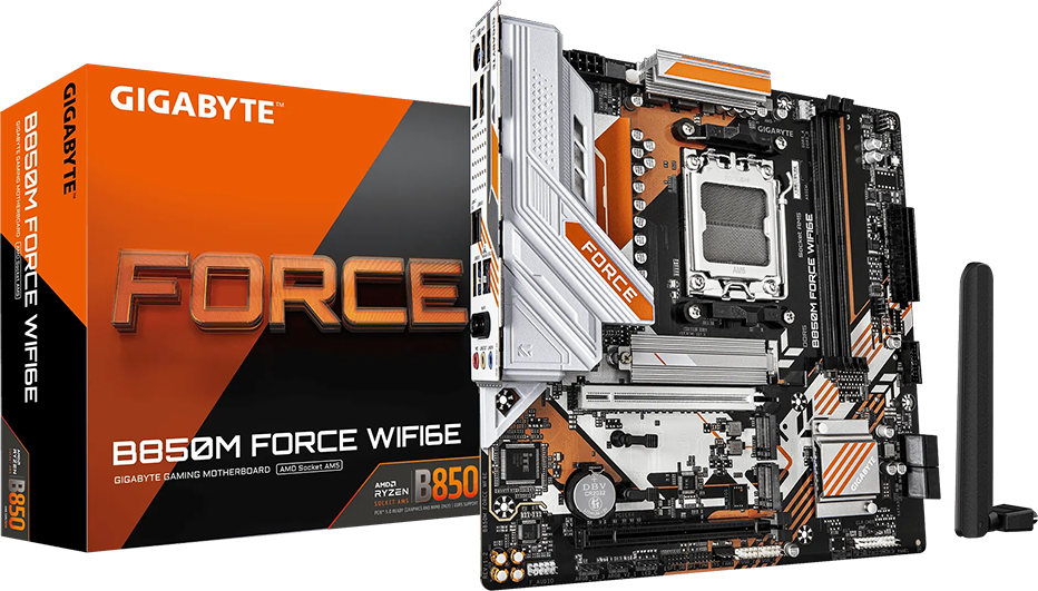 Gigabyte B850M Force WiFi6E AM5 9600MHz mATX Gaming Anakart