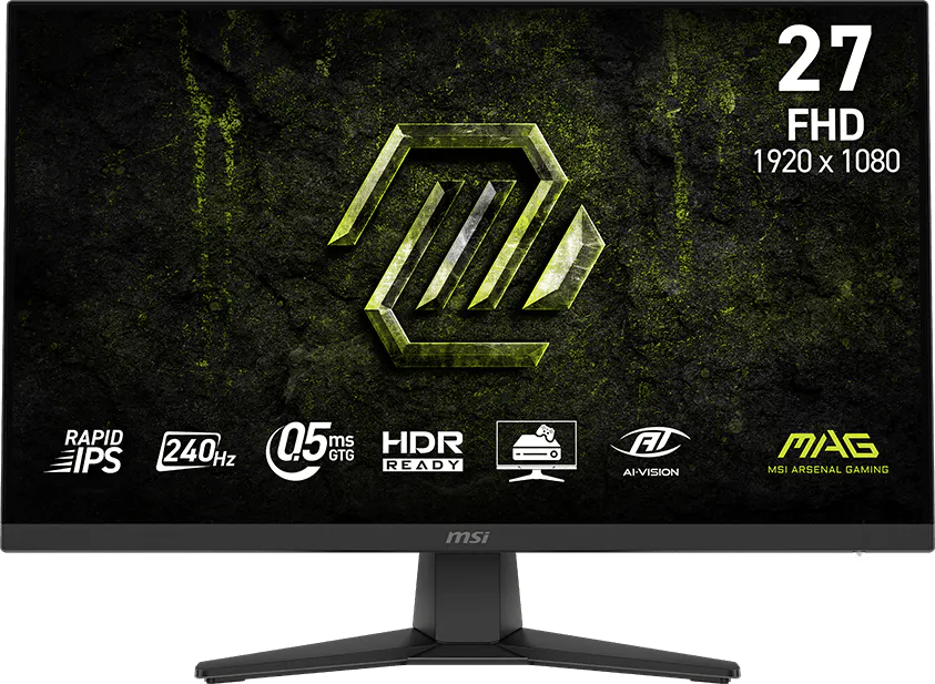 MSI MAG 272PF X24 27″ 240Hz 0.5ms Full HD Adaptive Sync Rapid IPS Pivot Gaming Monitör