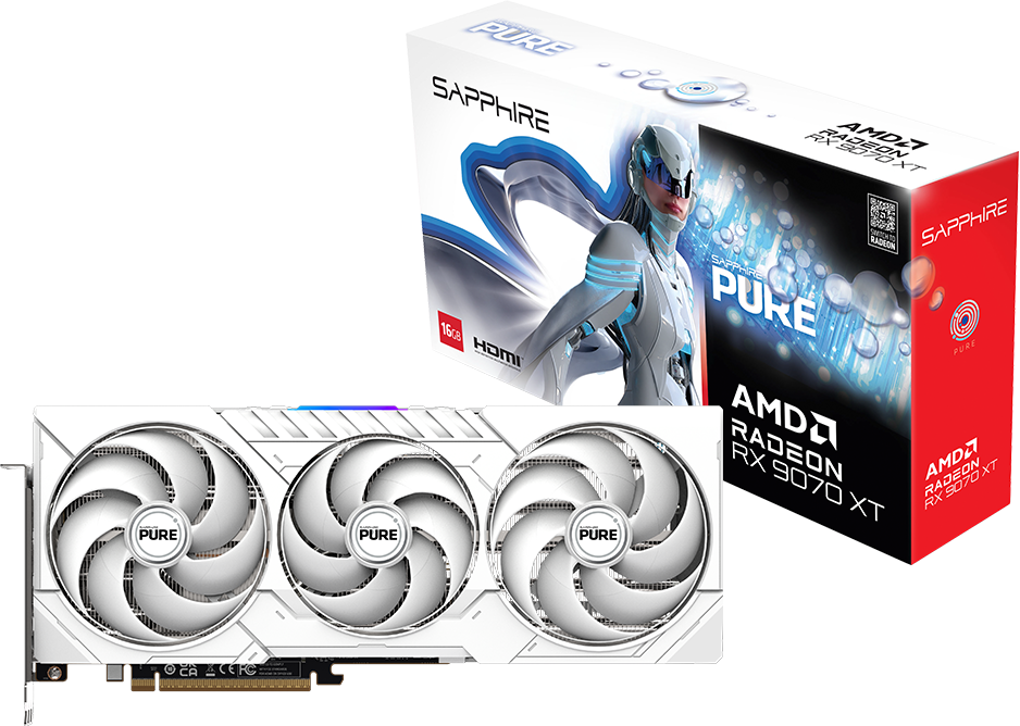Sapphire Pure AMD Radeon RX 9070 XT 11348-02-20G 16GB GDDR6 256Bit Gaming OC (Oyuncu) Ekran Kartı