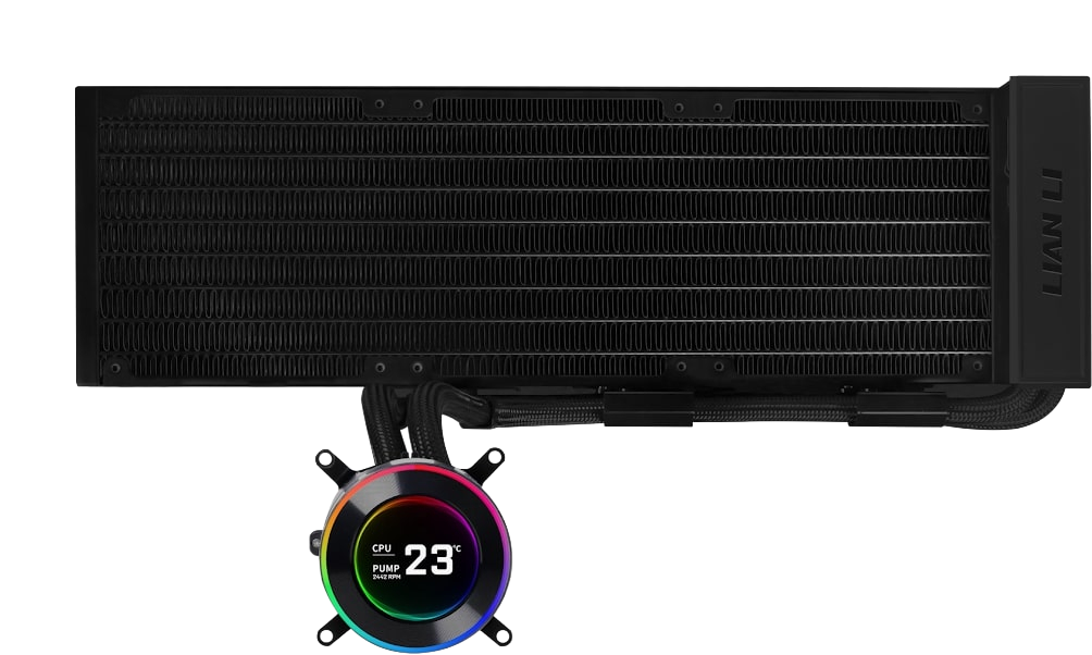 Lian Li Hydro-Shift II LCD-C 360N Siyah Fansız İşlemcı Sıvı Soğutucu