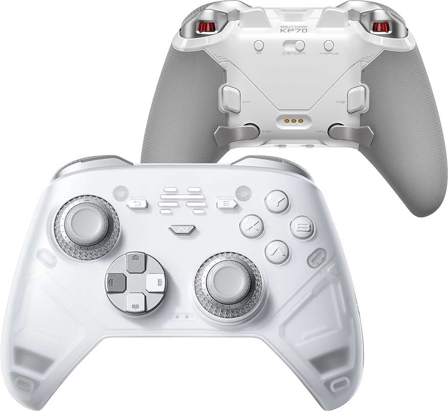 BEITONG KP70 Kapasitif Sertlik Ayarlanabilr Joystick Adaptive Trigger Kablosuz Gamepad ( PC Uyumlu )