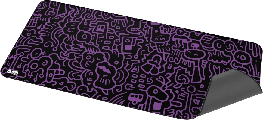Hawk Doodle 90x40 Mouse Pad