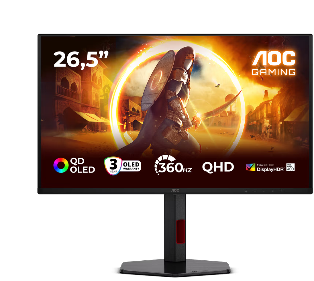 AOC 27" 360Hz Pivot QHD QD-OLED Gaming Monitör