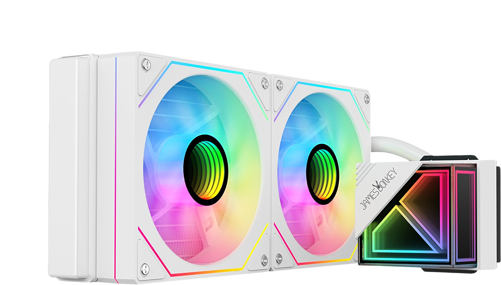 James Donkey Lugis JDC240 ARGB 240mm Beyaz Sıvı İşlemci Soğutucu AM5 ve LGA1700 Uyumlu