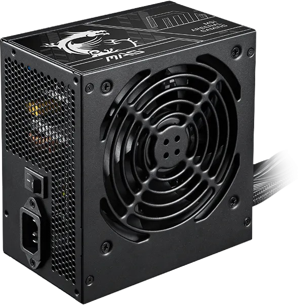 MSI MAG A650BN PCIE5 II 650W 80+ Bronze 120mm Fan Power Supply
