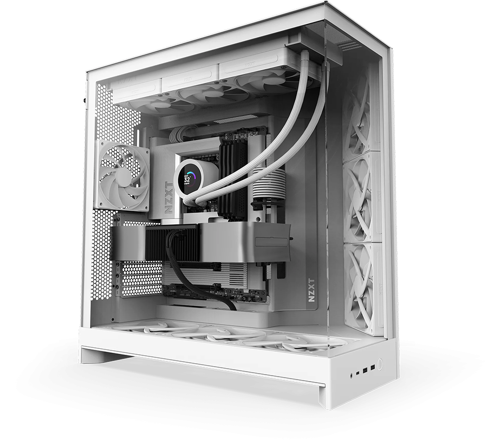 NZXT H Series H9 Flow CM-H92FW-01 Beyaz ATX Mid Tower Gaming Kasa