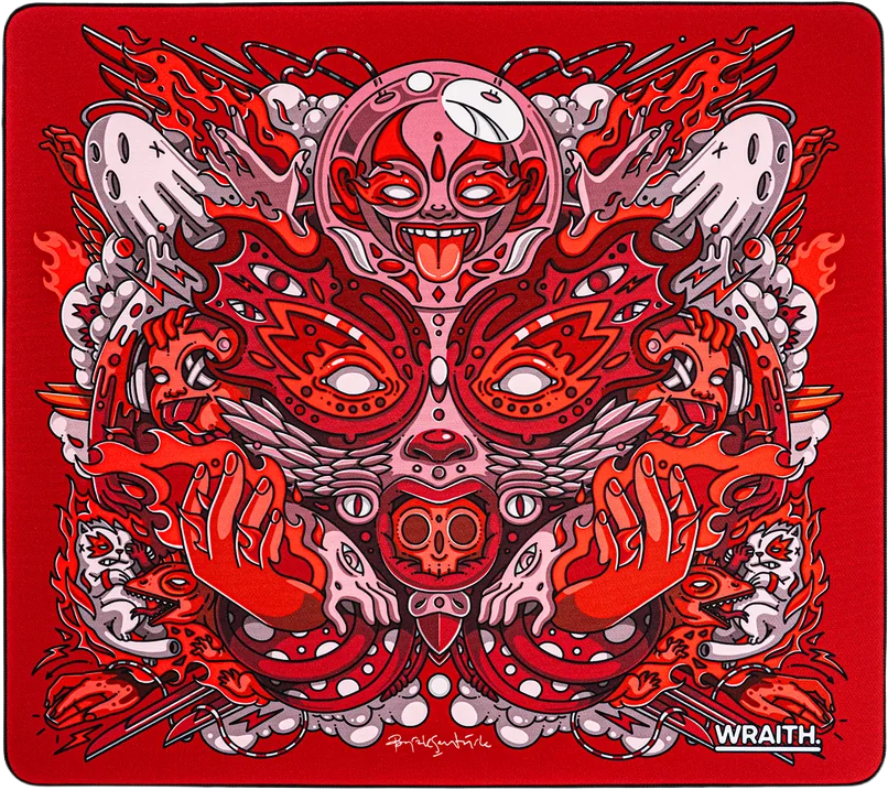 Wraith Spirit of Aim Fire Red Speed Mousepad 48x42