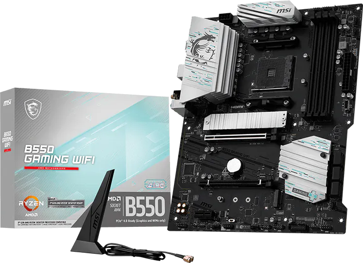 MSI B550 GAMING WIFI AMD AM4 DDR4 4400+(OC)MHz ATX Gaming (Oyuncu) Anakart