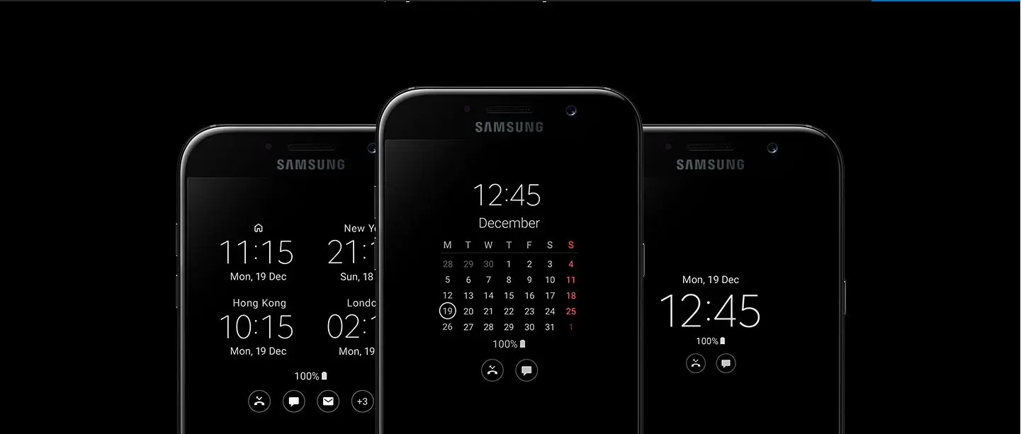 Samsung Galaxy  A7 2017 Siyah Dist