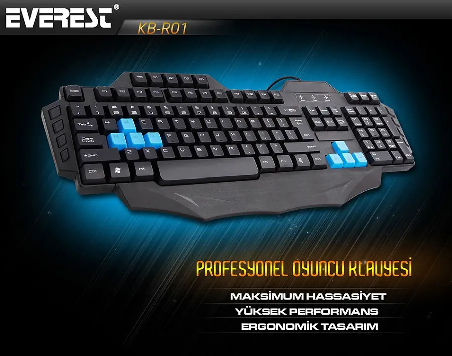 Everest Rampage KB-R01 Oyuncu Gaming Klavye