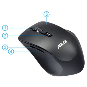 Asus WT425 Siyah Mouse