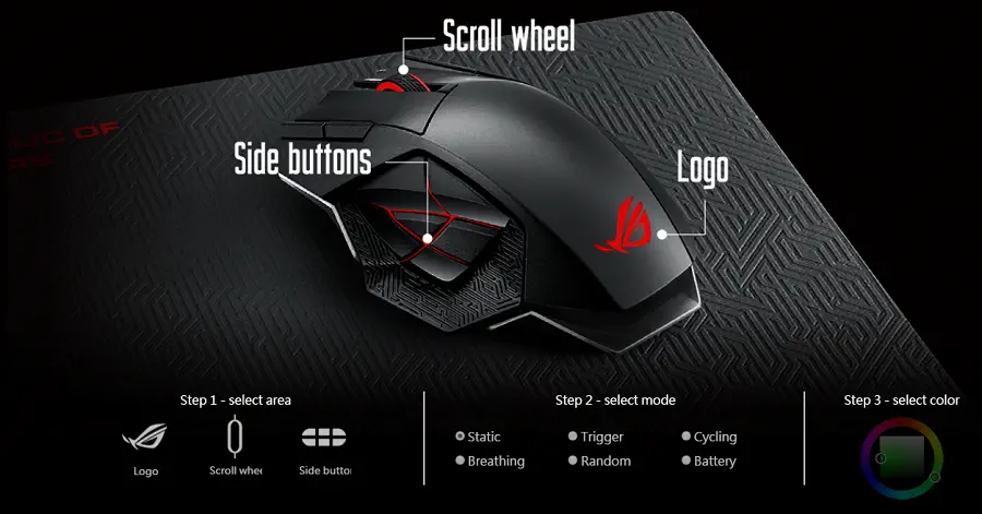 Asus L701-1A-ROG Spatha Gaming (Oyuncu) Mouse