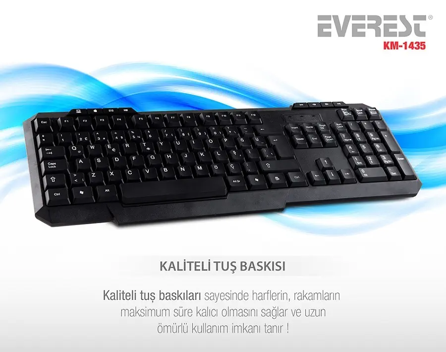 Everest KM-1435 Klavye + Mouse Set