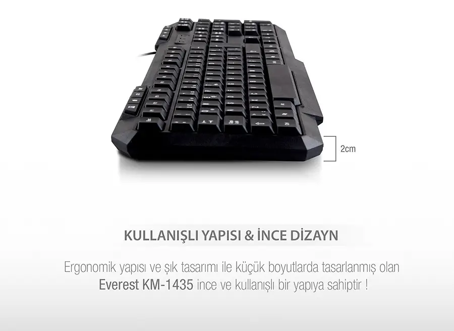 Everest KM-1435 Klavye + Mouse Set