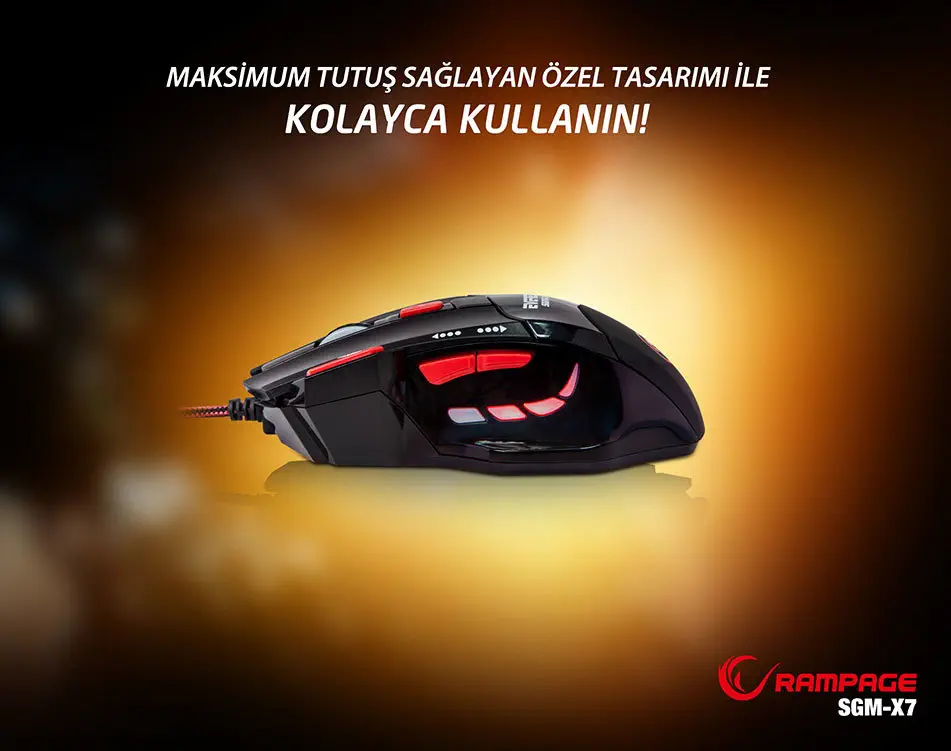Everest SGM-X7 Oyuncu Gaming Mouse + Mouse Pad