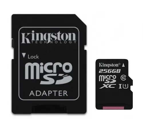 Kingston 256GB MicroSD  SDXC Class10 UHS-I  Hafıza Kartı SDC10G2/256GB