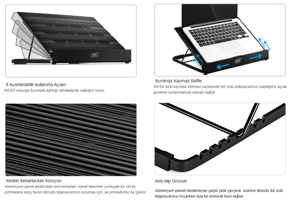 DEEPCOOL N9-EX Notebook Soğutucu