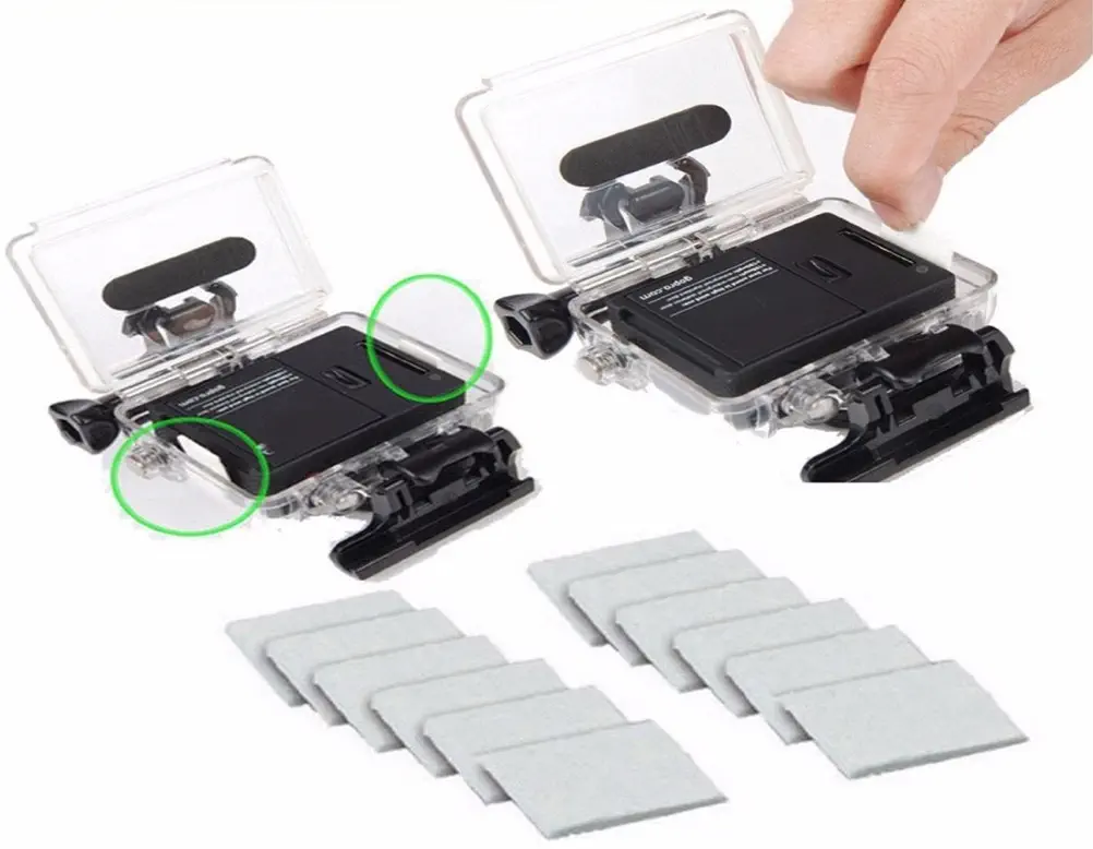 GoPro Tüm GoPro Sugeçirmez Kamera Kutuları ve  Dalış Kamera Kutusu Buğu Önleyici Kit 