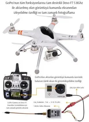 Walkera QR X350 FPV Ekranlı Multikopter Seti