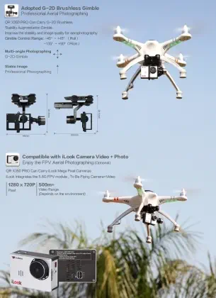 Walkera QR X350 PRO Gimbal Dahil Yeni Drone