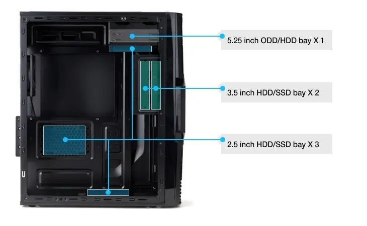 Zalman ZM-T3 1xUSB 3.0 Mini Tower Kasa