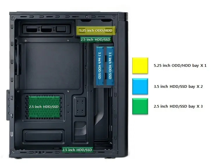 Zalman ZM-T5 1xMic, 1xUSB 3.0 1xUSB 2.0 Mini Tower Kasa