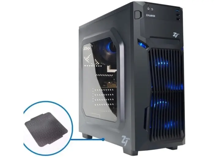 Zalman Z1NEO-500LX 500W 2xUSB 2.0 1xUSB 3.0 ATX Siyah Kasa