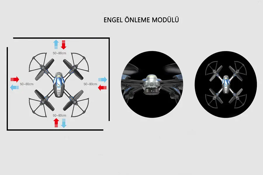 Kaideng Pantoma K90 Kullanıma Hazır Mavi Drone