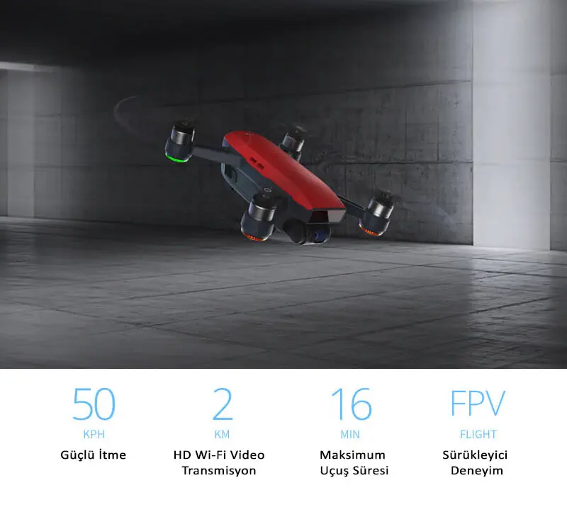 DJI Spark Controller Combo Kumandalı Beyaz Drone