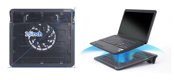 Zalman  ZM-NC2 140mm FAN 12″-16″ Ultra Sessiz Notebook Soğutucu