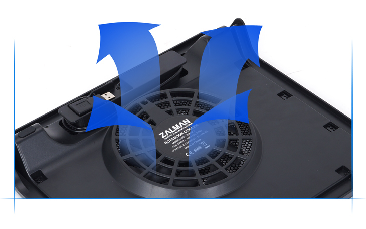 Zalman  ZM-NC2 140mm FAN 12″-16″ Ultra Sessiz Notebook Soğutucu