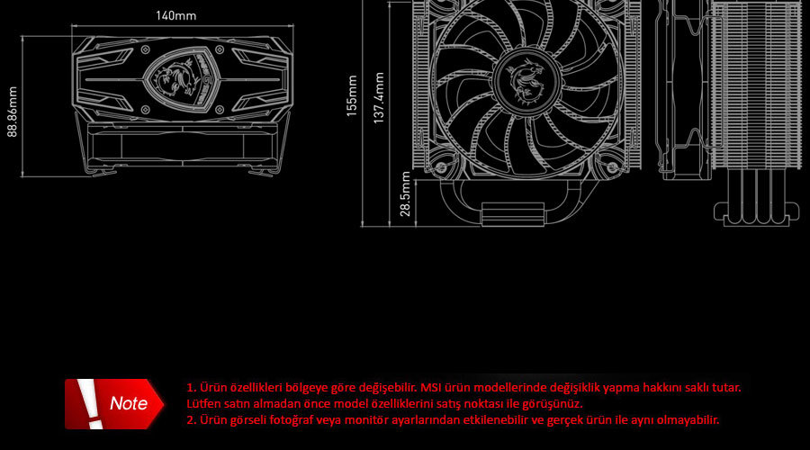 MSI Core Frozr L Gaming CPU Soğutucu